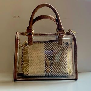 HBCali Clear Plastic Handbag - Bronze